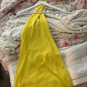 REVOLVE Show Me Your MUMU halter yellow dress!